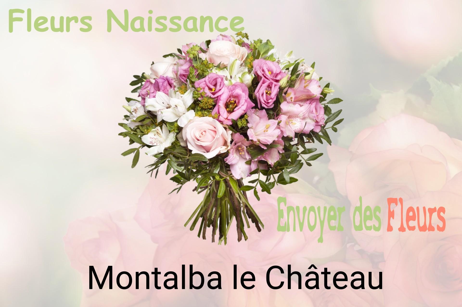 Bouquet de fleurs de naissance livré à Montalba-le-Château